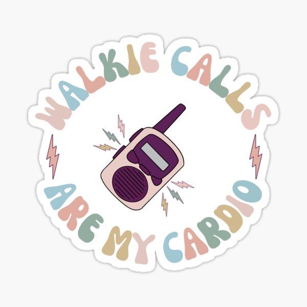 Aperçu de l'œuvre Les appels walkies sont mon cardio créée et vendue par Alberto Dominguez.