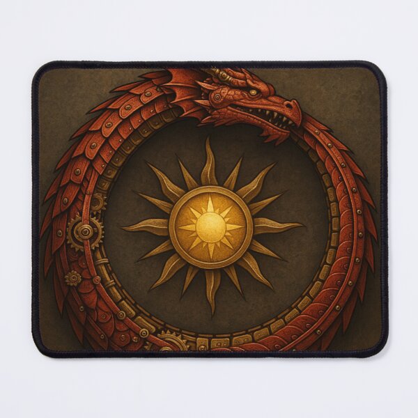 Item preview, Solar Ouroboros, The guardian of eternal time designed and sold by VidyoeDesigns67.