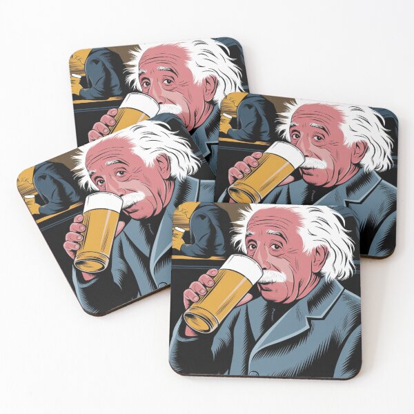 Item preview, albert einstein driking beer designed and sold by martin max.