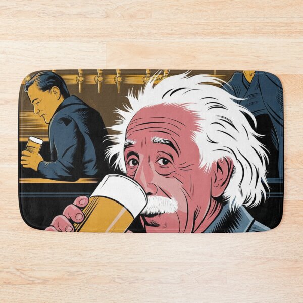 Item preview, albert einstein driking beer designed and sold by martin max.