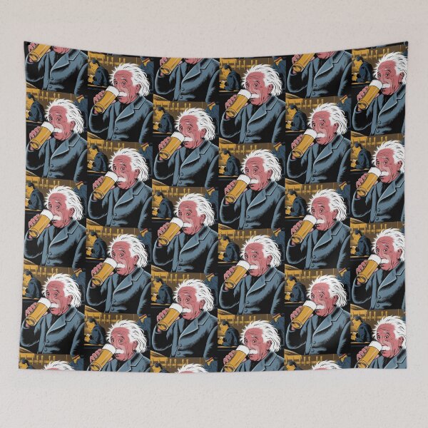Item preview, albert einstein driking beer designed and sold by martin max.