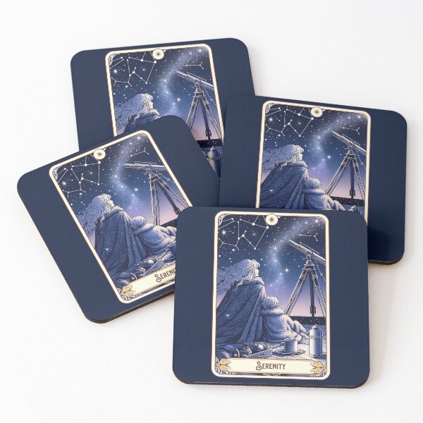 Item preview, Witchy Celestial Tarot Card Serenity Oracle, Astronomy Fan of Milky Way, Planets, Stars Mom Tarot Card Gift for Tarot Reader, Yogini, Ioga, Woo Woo, Boho Mama Gift for Mothers Day designed and sold by matchakpop.