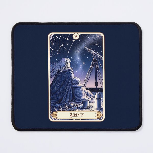Item preview, Witchy Celestial Tarot Card Serenity Oracle, Astronomy Fan of Milky Way, Planets, Stars Mom Tarot Card Gift for Tarot Reader, Yogini, Ioga, Woo Woo, Boho Mama Gift for Mothers Day designed and sold by matchakpop.