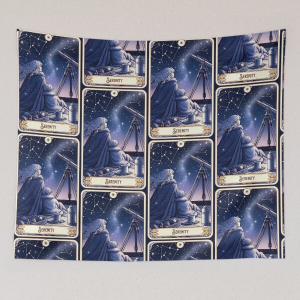 Item preview, Witchy Celestial Tarot Card Serenity Oracle, Astronomy Fan of Milky Way, Planets, Stars Mom Tarot Card Gift for Tarot Reader, Yogini, Ioga, Woo Woo, Boho Mama Gift for Mothers Day designed and sold by matchakpop.