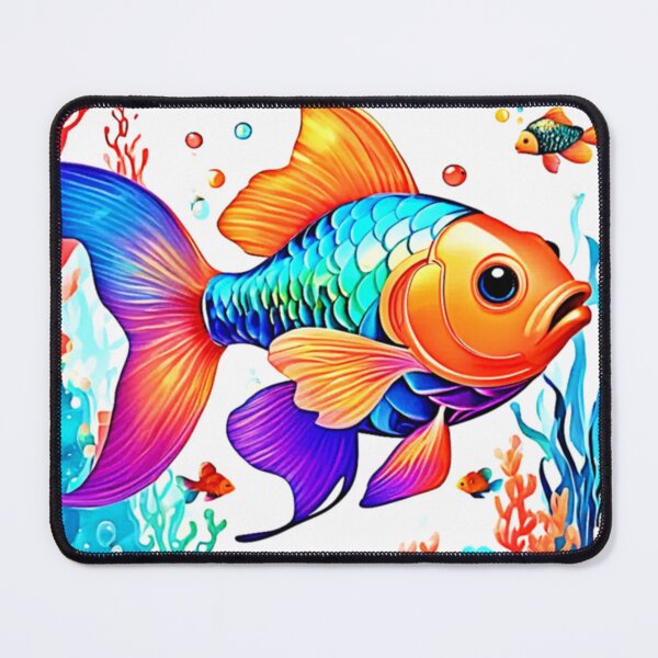 Item preview, Fantasy Fish Scene Design designed and sold by Health And Fitness Posts e-Store.