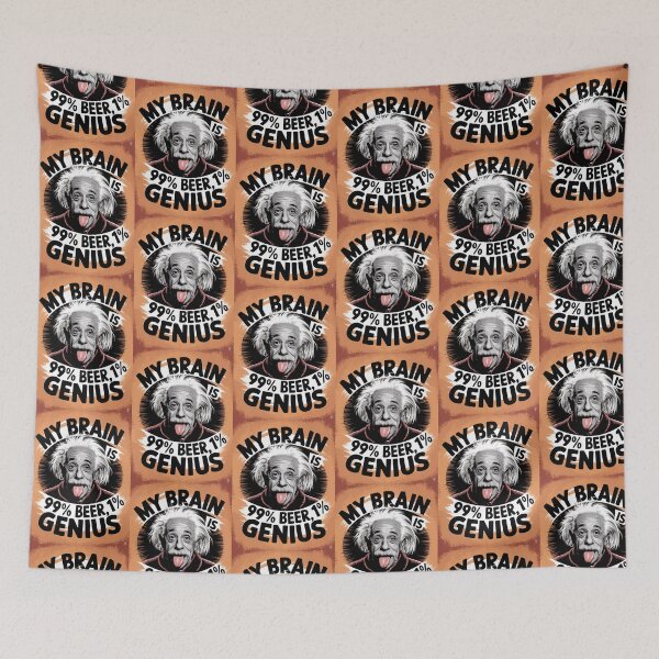 Item preview, Albert Einstein - My Brain is 99% Beer 1% Genius designed and sold by martin max.