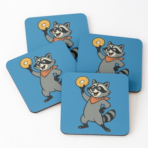 Item preview, Triumphant Raccoon with Bagel designed and sold by Benja & Co..