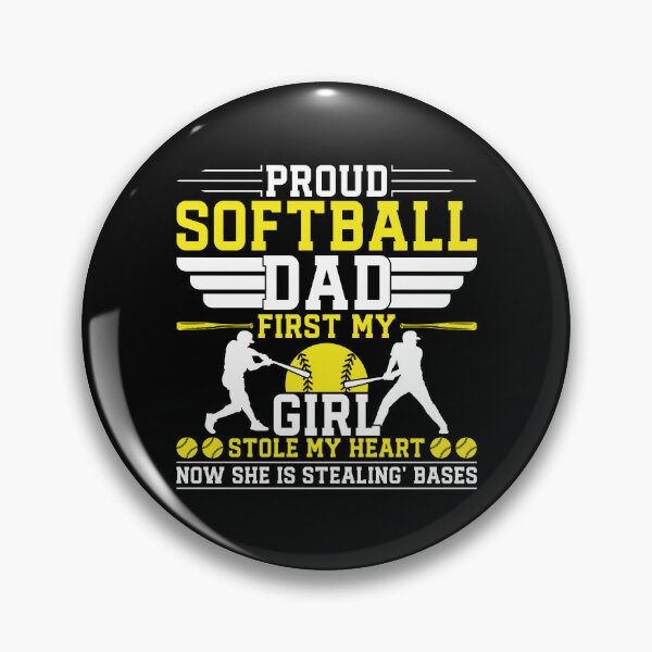 Item preview, Proud Softball Dad Stealing Bases designed and sold by Imaginarium Design.