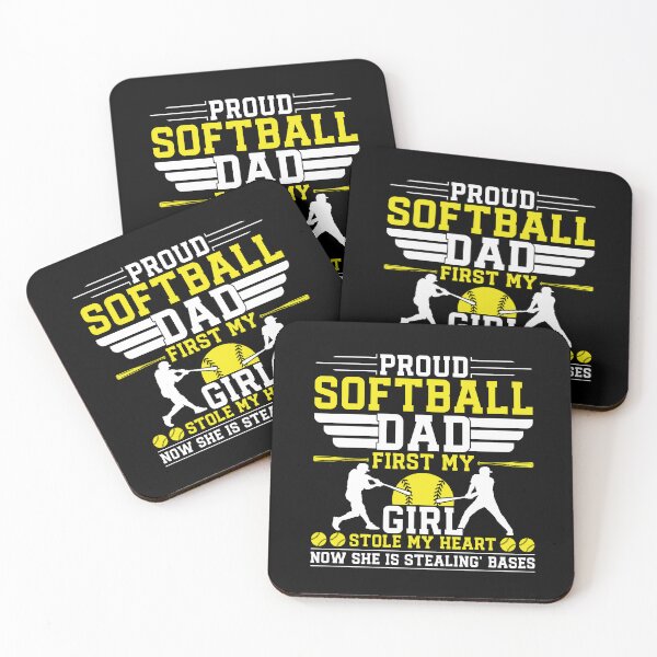 Item preview, Proud Softball Dad Stealing Bases designed and sold by Imaginarium Design.