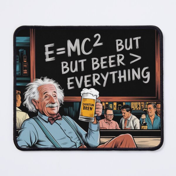 Item preview, Albert Einstein e=mc2 but beer > everything designed and sold by martin max.