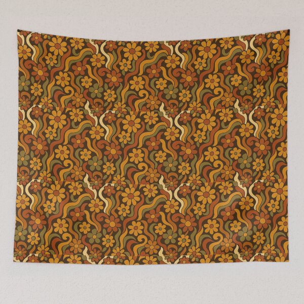 Item preview, Groovy 70s Psychedelic Floral Boho designed and sold by claywalkr.