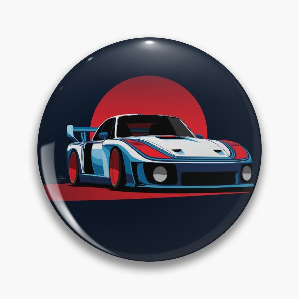 Item preview, Martini Porsche 935 Slant Nose Classic Race Car Illustration designed and sold by blackdogshop.