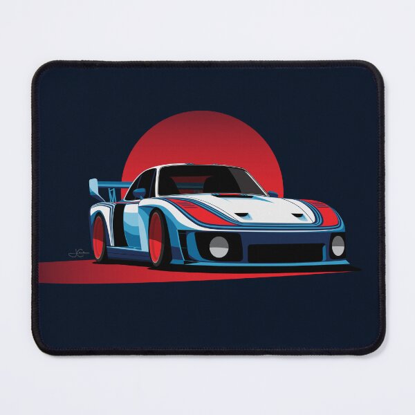 Item preview, Martini Porsche 935 Slant Nose Classic Race Car Illustration designed and sold by blackdogshop.