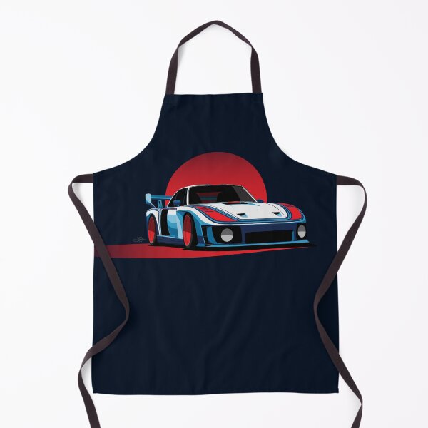 Item preview, Martini Porsche 935 Slant Nose Classic Race Car Illustration designed and sold by blackdogshop.