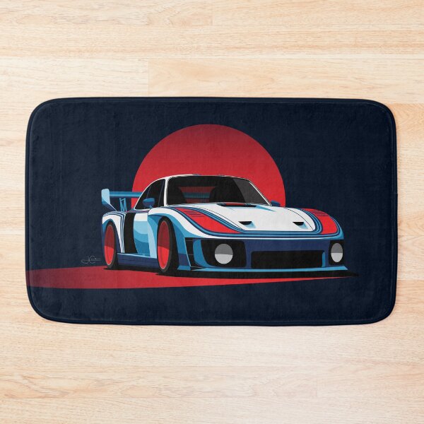 Item preview, Martini Porsche 935 Slant Nose Classic Race Car Illustration designed and sold by blackdogshop.