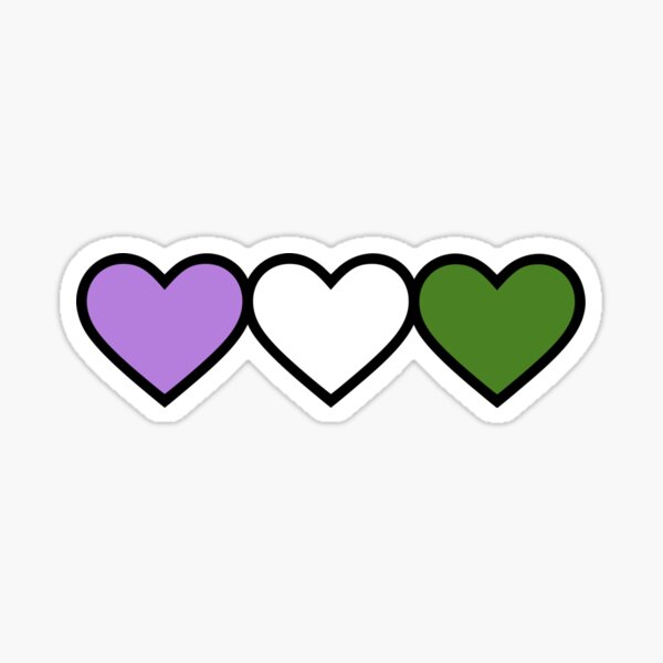 Artikel-Vorschau von Genderqueer-Herzen, designt und verkauft von PrideVibesOnly.