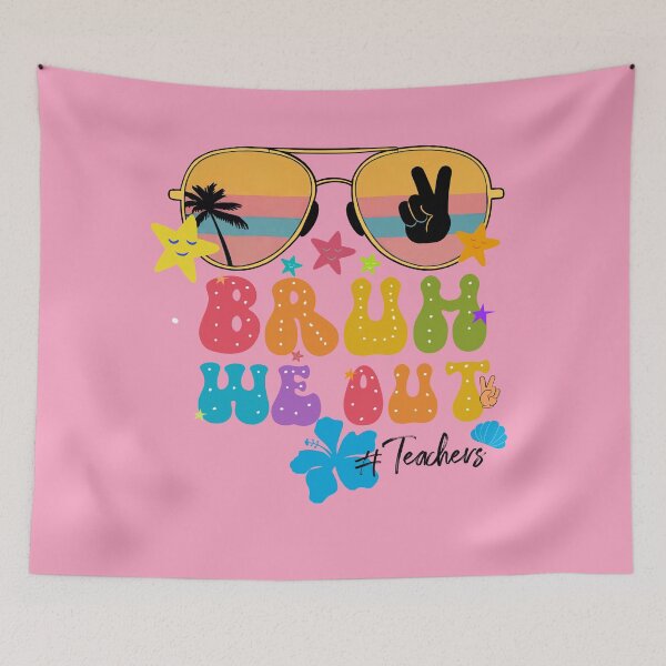 Item preview, Bruh we out Teachers cute end of school year summer groovy T-shirt designed and sold by SimoesArtistry.