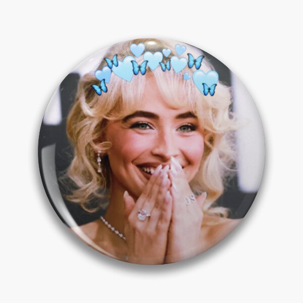 Item preview, Sabrina Carpenter in Blue Flower Crown designed and sold by meghah.