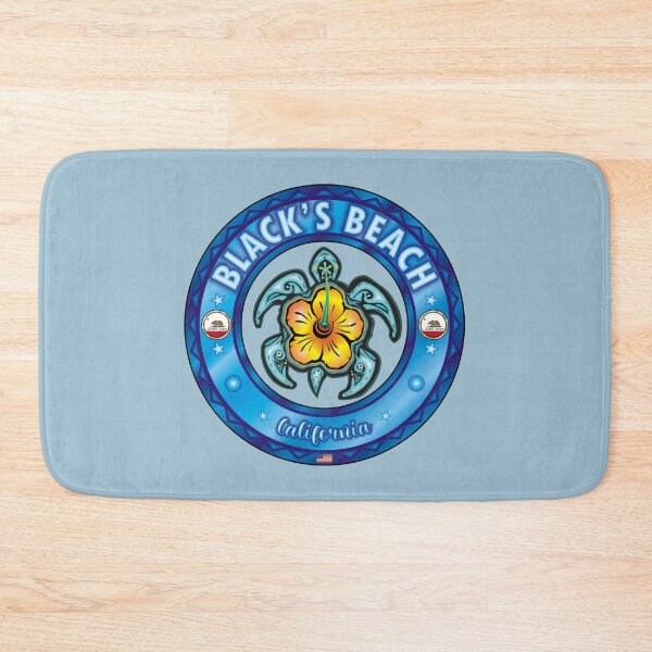 Item preview, Black's Beach San Diego California sea turtle hibiscus designed and sold by studioss76.