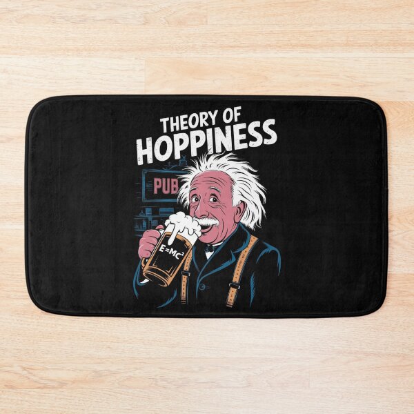 Item preview, albert einstein theory of hoppiness (e=mc2 < beer) designed and sold by martin max.
