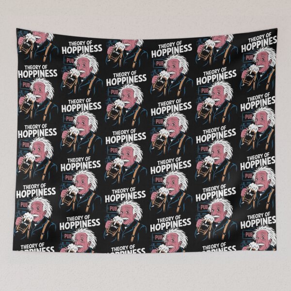 Item preview, albert einstein theory of hoppiness (e=mc2 < beer) designed and sold by martin max.