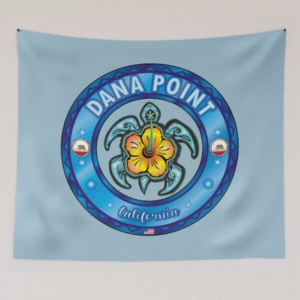 Item preview, Dana Point California sea turtle hibiscus designed and sold by studioss76.