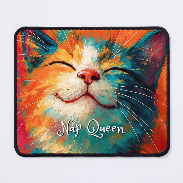 Item preview, Nap Queen – Funny Self-Care Cat Quote designed and sold by karinasalwaszka.