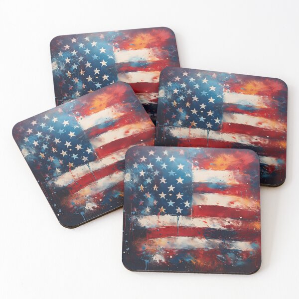 Item preview, USA flag art designed and sold by Andre Faubert.