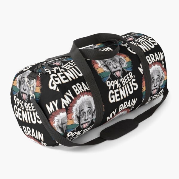 Item preview, albert einstein - my brain is 99% beer 1% genius retro vintage designed and sold by martin max.