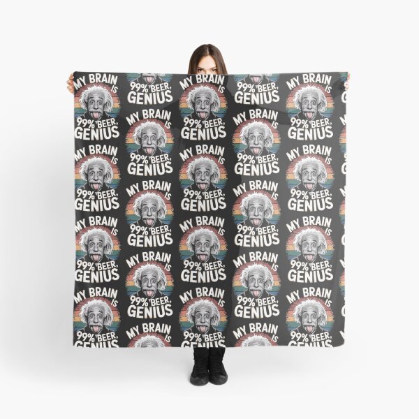 Item preview, albert einstein - my brain is 99% beer 1% genius retro vintage designed and sold by martin max.