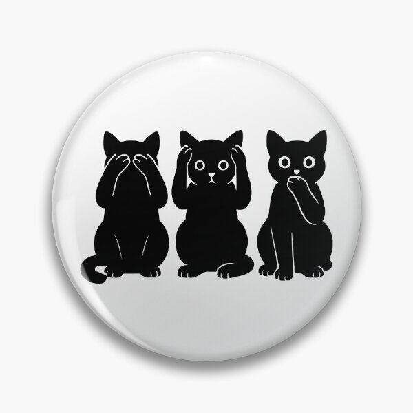 Item preview, See no Evil, Hear no Evil, Speak no Evil with cats designed and sold by Ferret Designs.