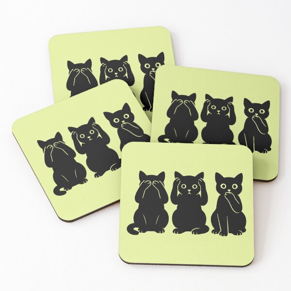 Item preview, See no Evil, Hear no Evil, Speak no Evil with cats designed and sold by Ferret Designs.