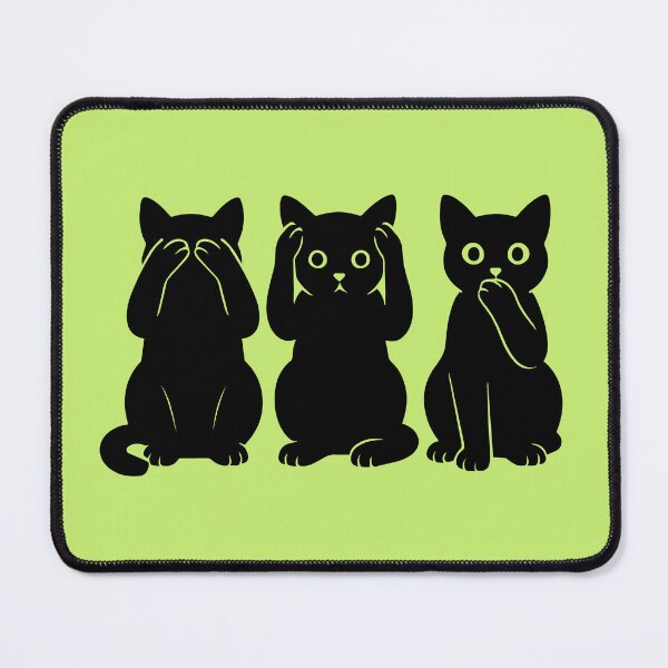 Item preview, See no Evil, Hear no Evil, Speak no Evil with cats designed and sold by Ferret Designs.