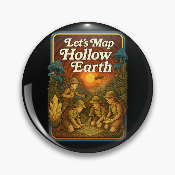 Item preview, Let’s Map Hollow Earth – Inner World & Lost Civilization  designed and sold by NatIntrovertSoc.