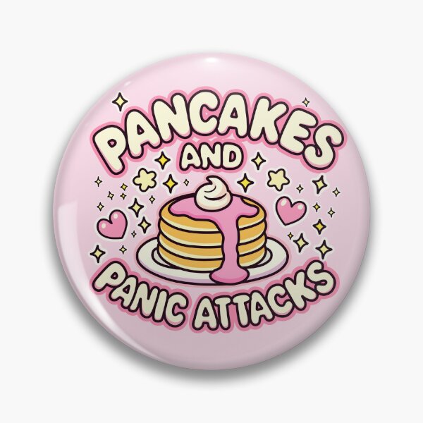 Item preview, Pancakes and Panic Attacks cute mental health kawaii designed and sold by LambieLand.