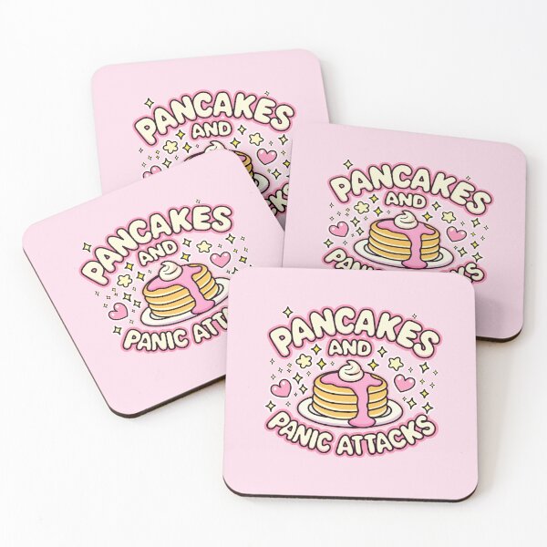 Item preview, Pancakes and Panic Attacks cute mental health kawaii designed and sold by LambieLand.