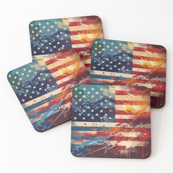 Item preview, USA flag art designed and sold by Andre Faubert.