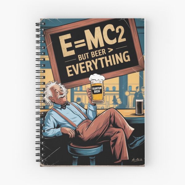 Item preview, albert einstein e=mc2 < but  beer is everything designed and sold by martin max.