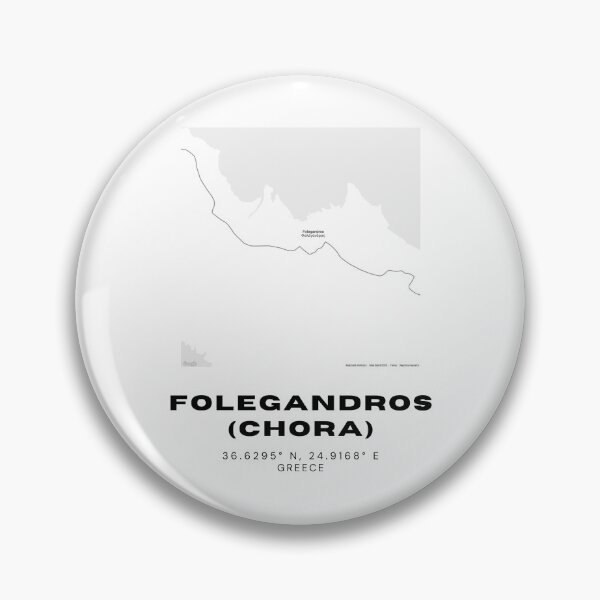 Item preview, Minimalist Black & White Folegandros (Chora), Greece City Map designed and sold by RM-Journey.