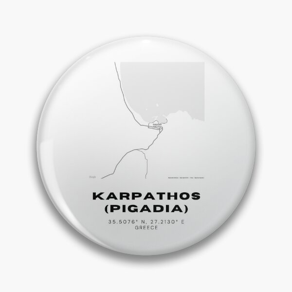 Item preview, Minimalist Black & White Karpathos (Pigadia), Greece City Map designed and sold by RM-Journey.