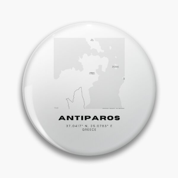 Item preview, Minimalist Black & White Antiparos, Greece City Map designed and sold by RM-Journey.