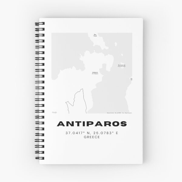 Item preview, Minimalist Black & White Antiparos, Greece City Map designed and sold by RM-Journey.