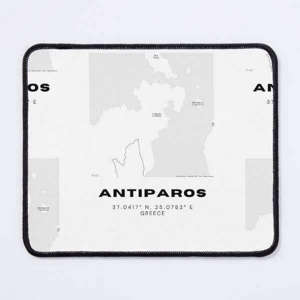 Item preview, Minimalist Black & White Antiparos, Greece City Map designed and sold by RM-Journey.