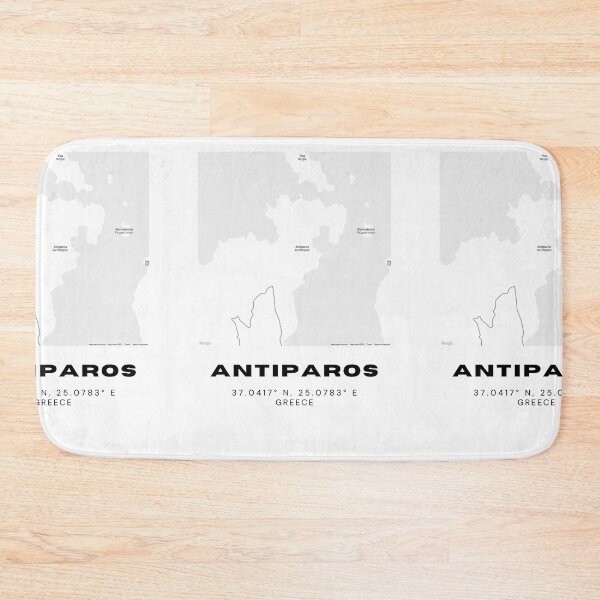 Item preview, Minimalist Black & White Antiparos, Greece City Map designed and sold by RM-Journey.