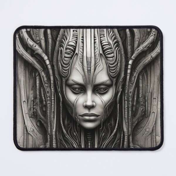 Item preview, Dark Sci-Fi Horror - Bio-Mechanical Witch Queen - Gothic designed and sold by CattlettArt.