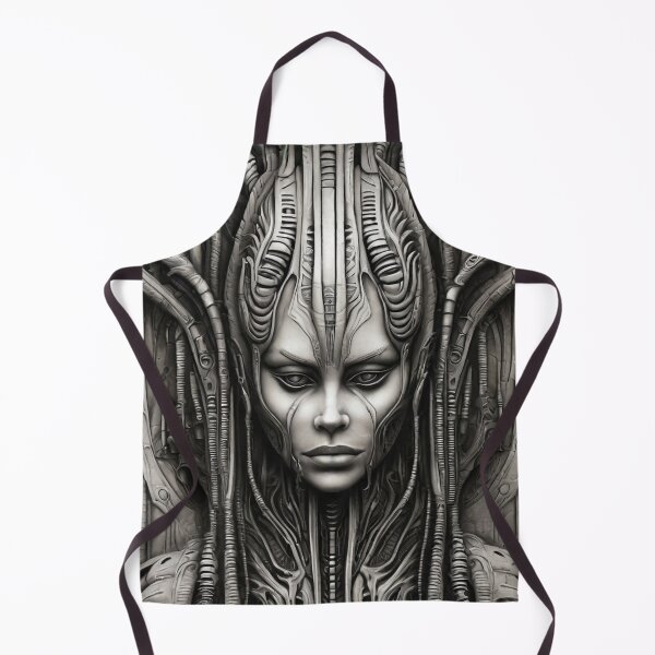 Item preview, Dark Sci-Fi Horror - Bio-Mechanical Witch Queen - Gothic designed and sold by CattlettArt.