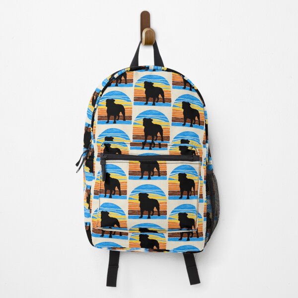 Item preview, English Bulldog Vintage Sunset – Retro Bulldog Silhouette Dog Design designed and sold by Fredster1966.