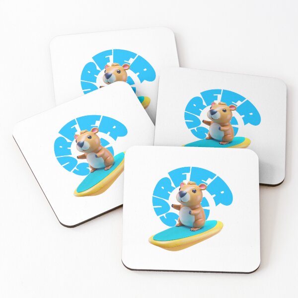 Item preview, Kawaii Capybara Surfer: Catch the Wave of Cuteness! designed and sold by H Jonas.