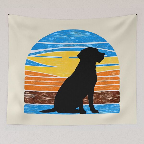 Item preview, Labrador Retriever Vintage Sunset – Retro Silhouette Design for Lab Lovers designed and sold by Fredster1966.