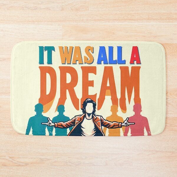 Item preview, It Was All A Dream, typography designed and sold by maxmaj.